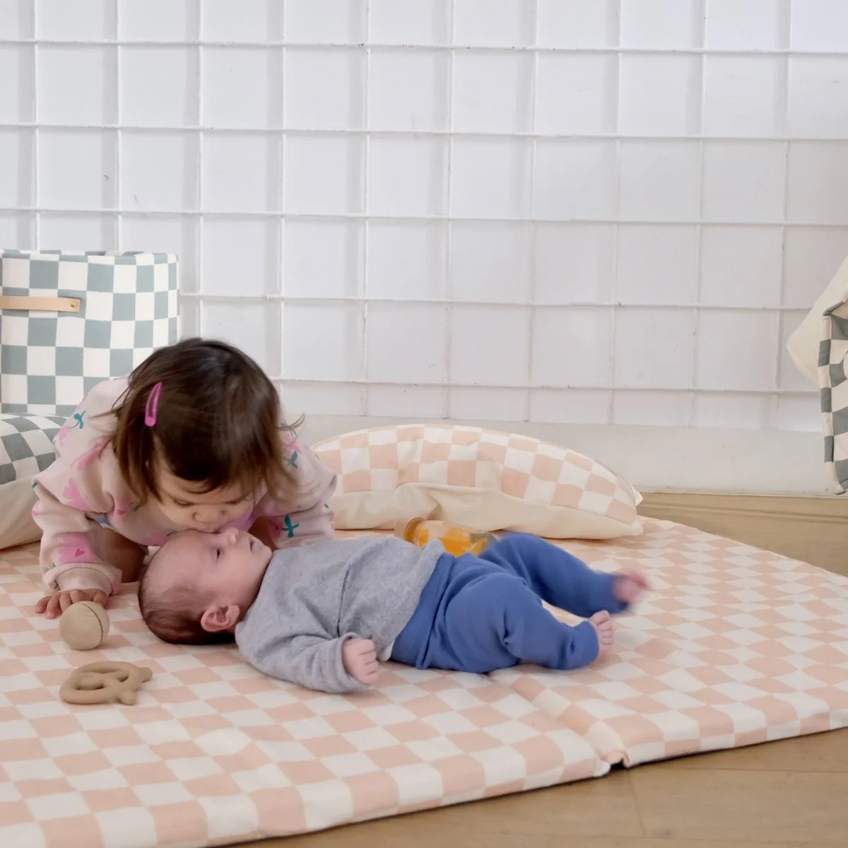 Tapis de vie Damier Barbe à Papa - Image 3