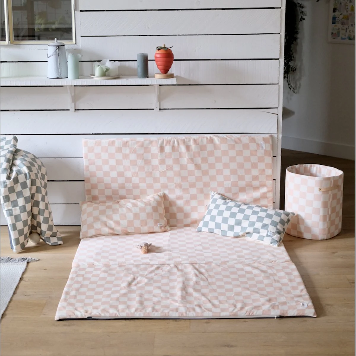 Tapis de vie King Size Damier Barbe à Papa - Image 3