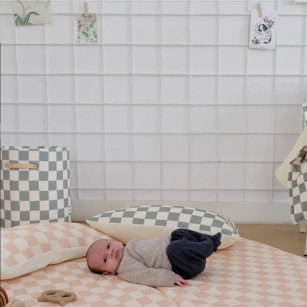 Coussin +One Damier Barbe à Papa - Image 3