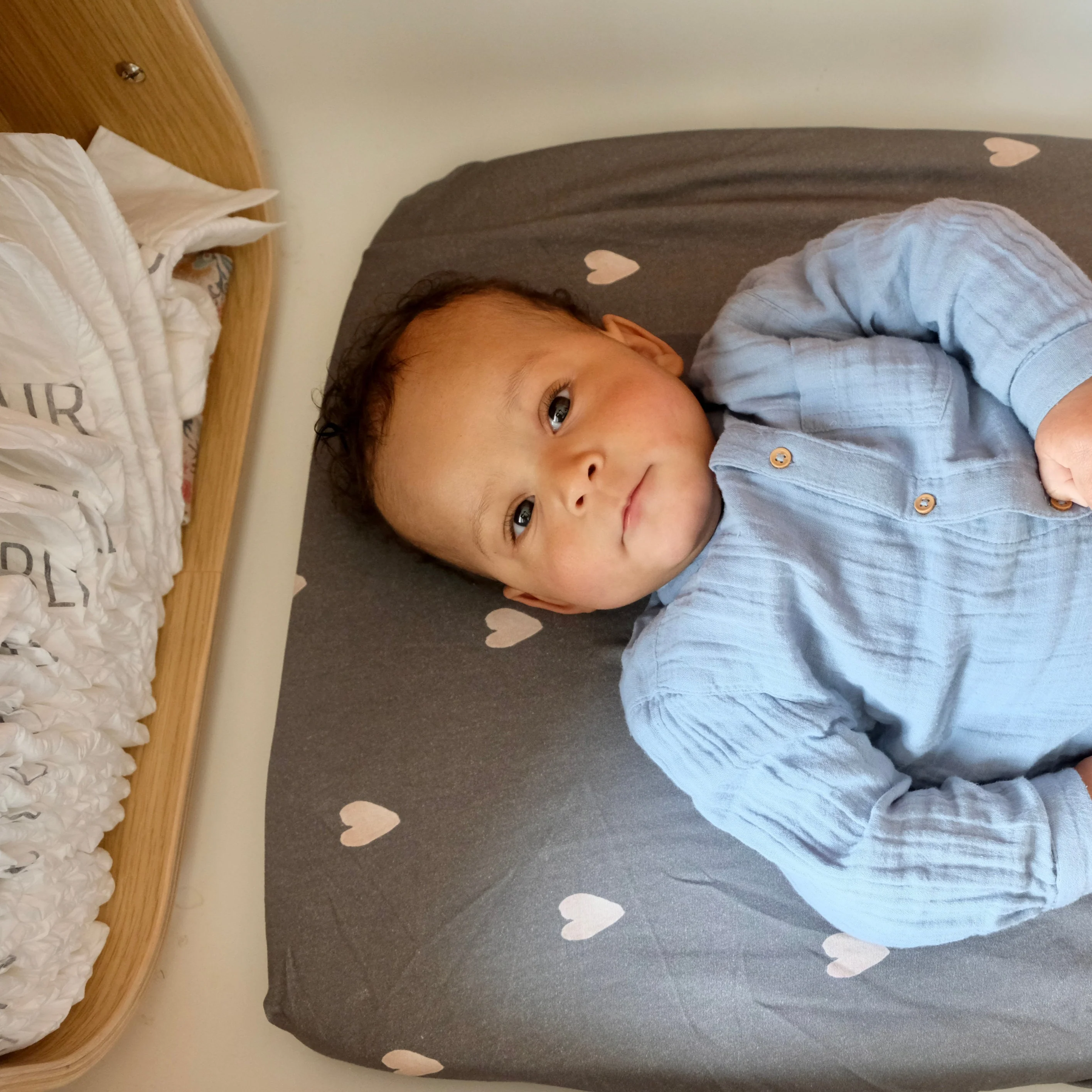 Housse matelas à langer Love Affair Eucalyptus